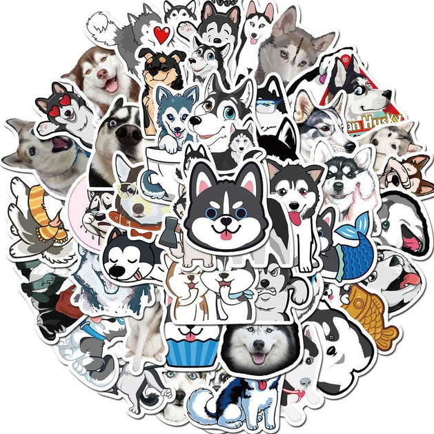 Husky Waterproof Stickers: Durable and Reliable-GraffitiWallArt