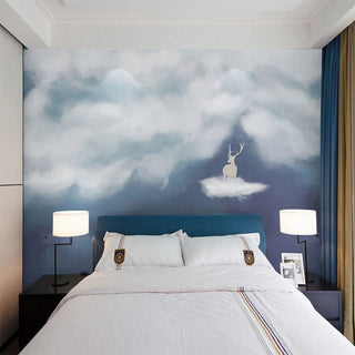 In the Clouds Wallpaper - Dreamy & Tranquil Wall Decoration-GraffitiWallArt