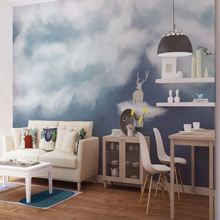 In the Clouds Wallpaper - Dreamy & Tranquil Wall Decoration-GraffitiWallArt