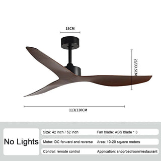 Industrial Wind Ceiling Fan with ABS Blades Silent Fan-GraffitiWallArt