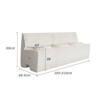 Italian Designer Bendable Sofa Bench for Living Room-GraffitiWallArt