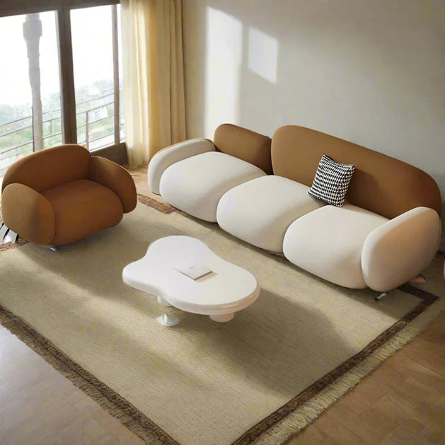 Italian Designer Sectional Sofa Set - GraffitiWallArt