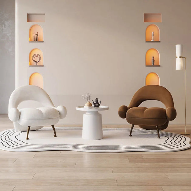 Italian Quilted Living Room Sofas Chair-GraffitiWallArt