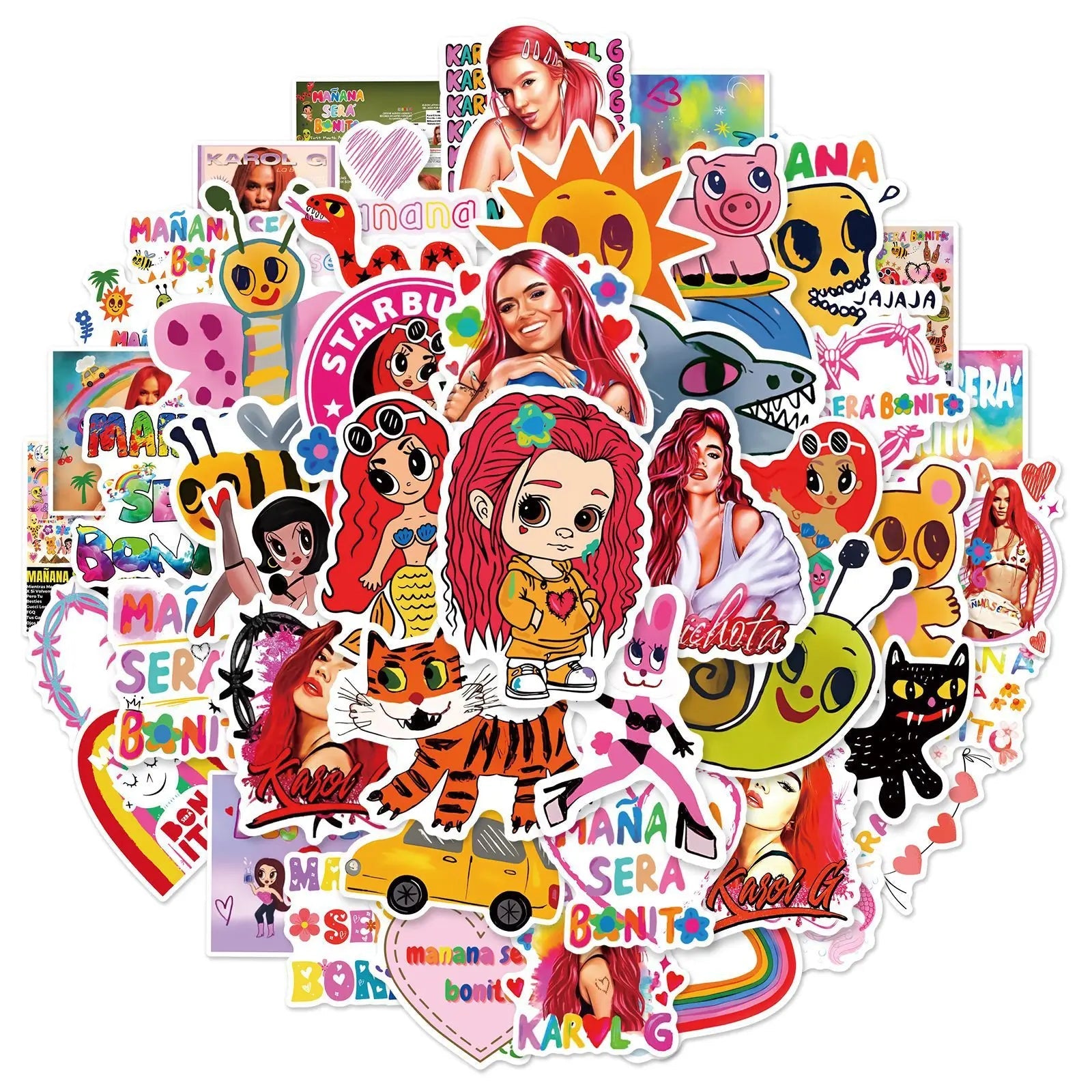 Karol G Manana sera Bonito Stickers Pack – GraffitiWallArt