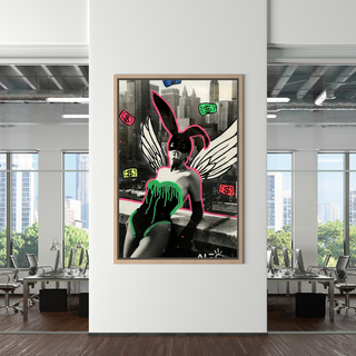 Kate Moss Bunny Girl Poster - Alec Exclusive Art Collection-GraffitiWallArt