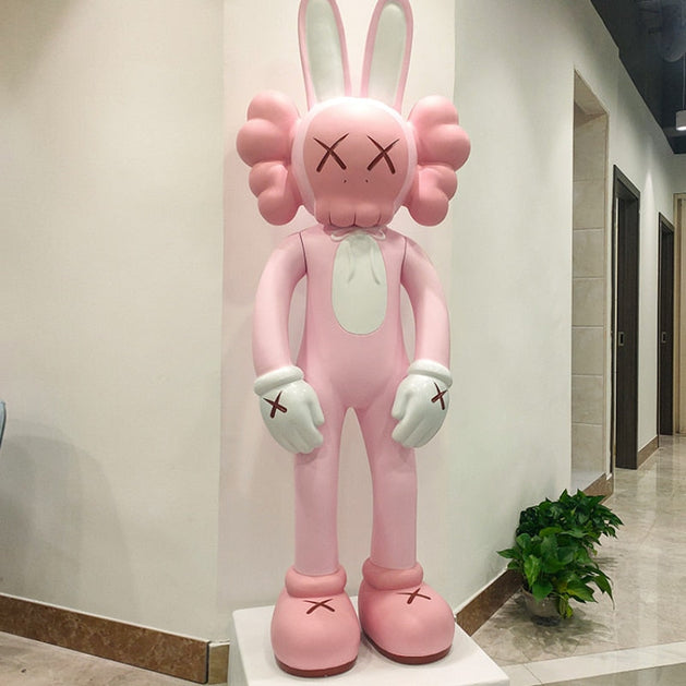 KAWS Accomplice Vinyl Figure Pink – Authentic Collectible-GraffitiWallArt