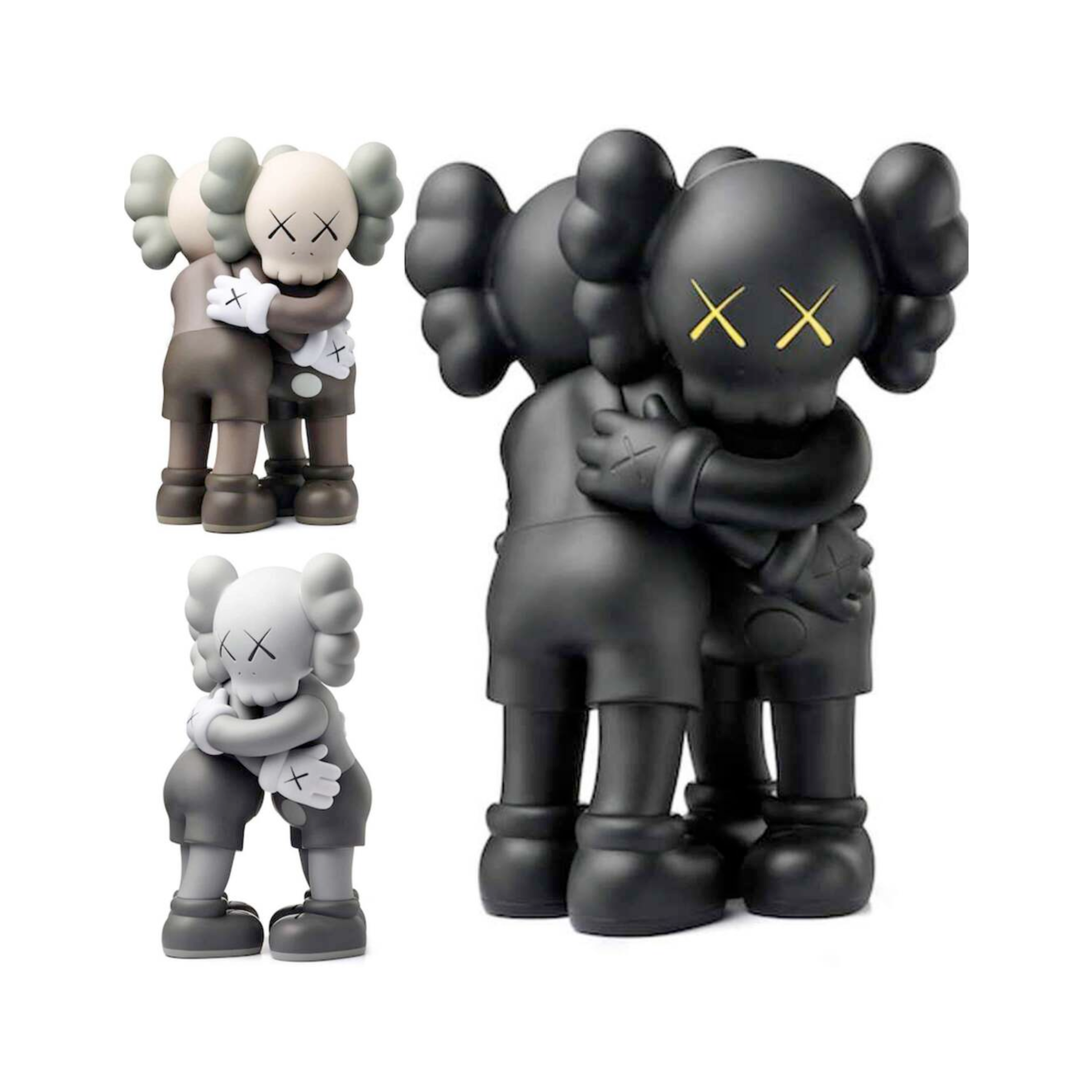 KAWS Hug Together Vinyl Figure Black