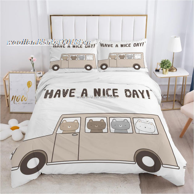 Kids - Bears Bedding Set: Perfect for Playful Bedrooms-GraffitiWallArt