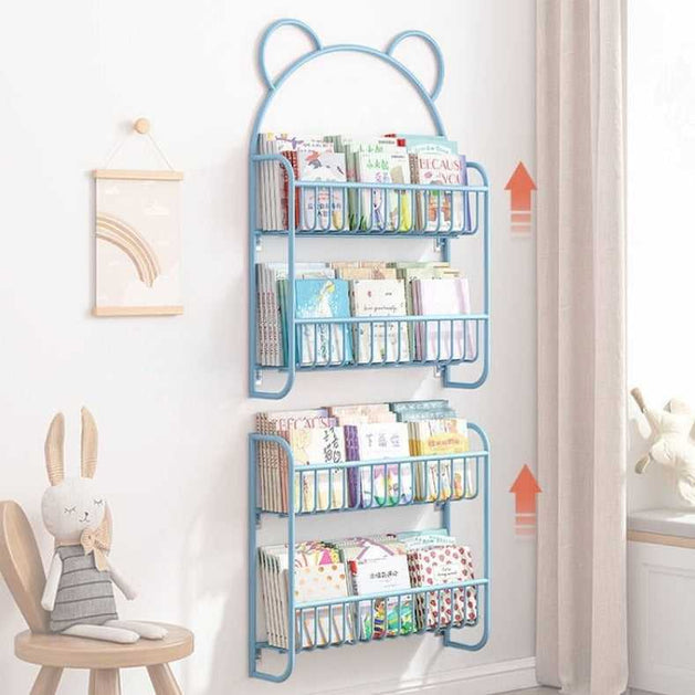 Kids Bookshelf | Kids Book Storage Wall Hanging-GraffitiWallArt