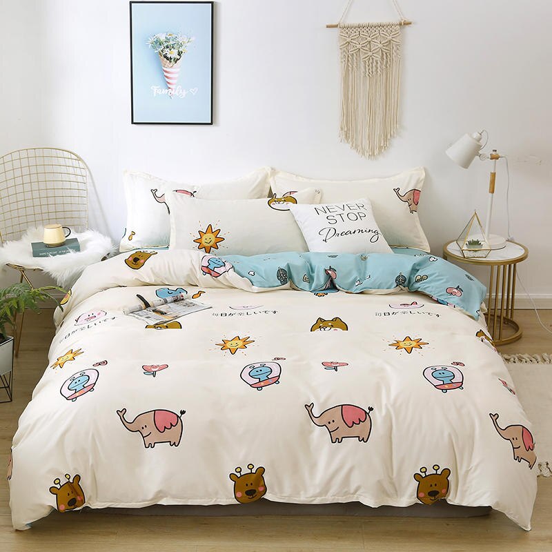 Kids: Elephants Bedding Set - Delight Your Child!-GraffitiWallArt