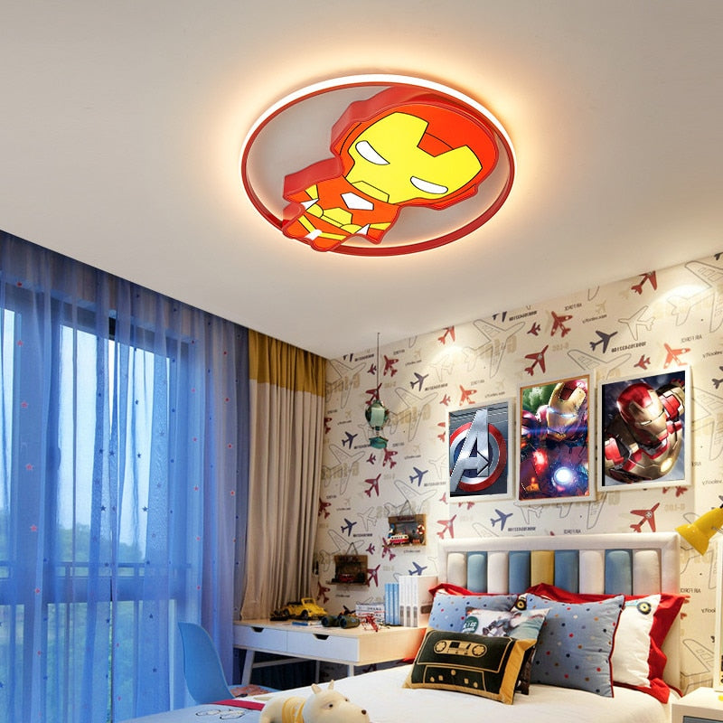 Kids IronMan Ceiling Light | Kids Room Decor Lights-GraffitiWallArt