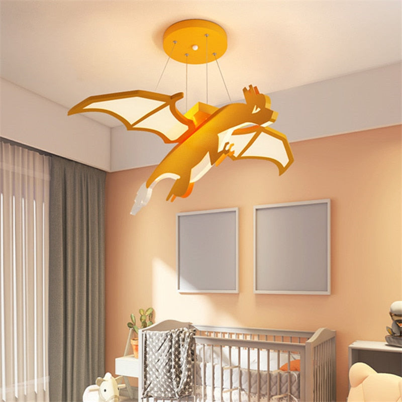 Kids Room Dino Light - Dinosaur Ceiling Chandelier Lights-GraffitiWallArt