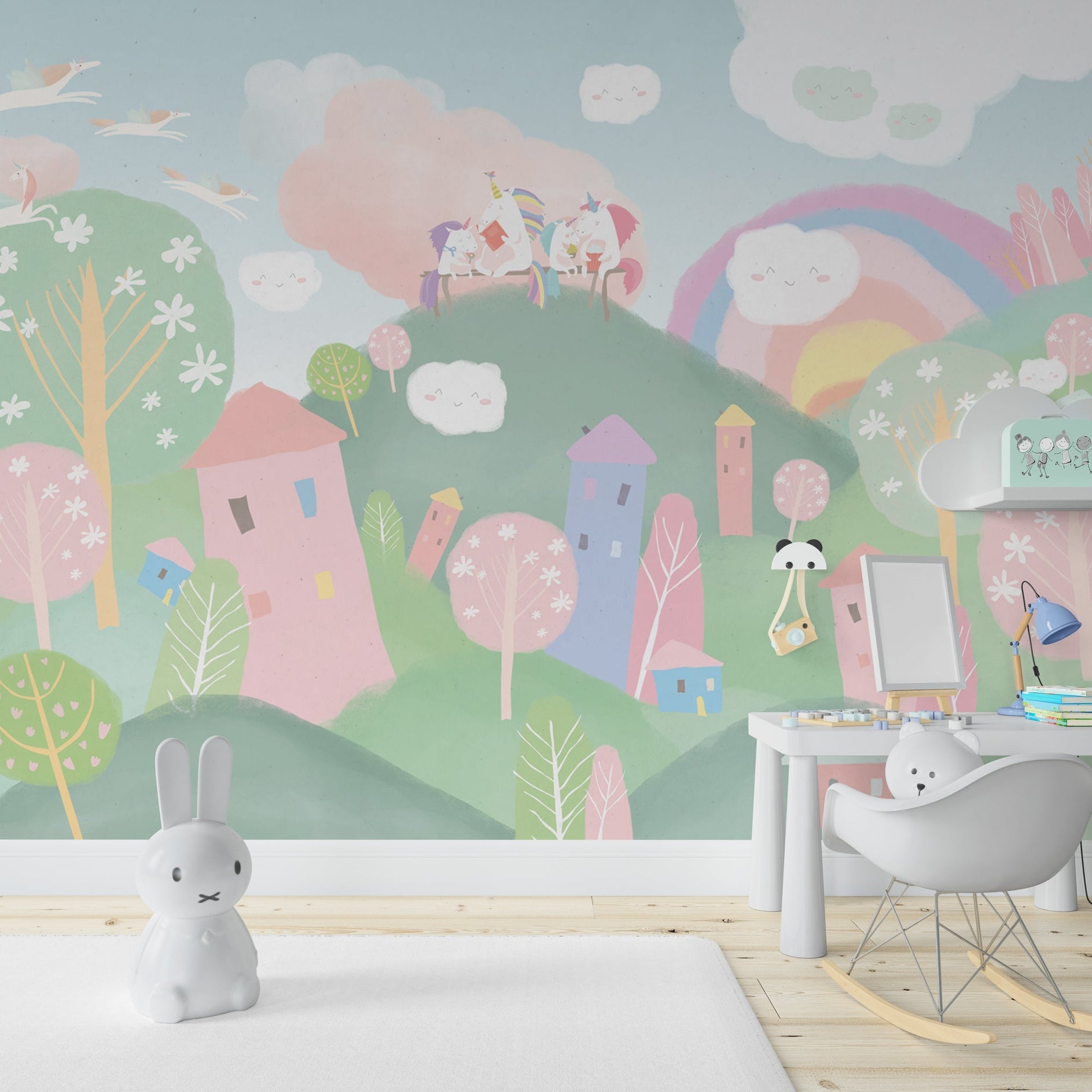 Kids Room Wallpaper Mural - Transform Your Child's Space-GraffitiWallArt
