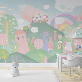 Kids Room Wallpaper Mural - Transform Your Child's Space-GraffitiWallArt