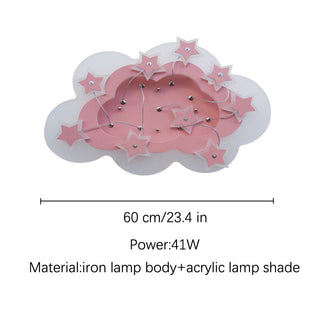 Plafonnier Enfants Étoiles Nuages ​​| Lumières de décoration de chambre d'enfants