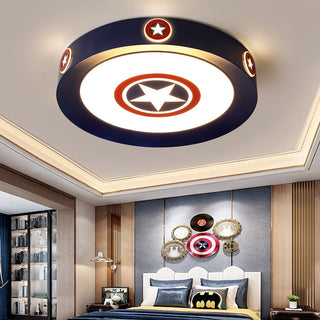 Kids Superman / Captain America Ceiling Light | Kids Room Decor Lights-GraffitiWallArt