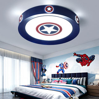 Kids Superman / Captain America Ceiling Light | Kids Room Decor Lights-GraffitiWallArt