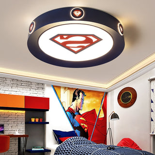 Kids Superman / Captain America Ceiling Light | Kids Room Decor Lights-GraffitiWallArt