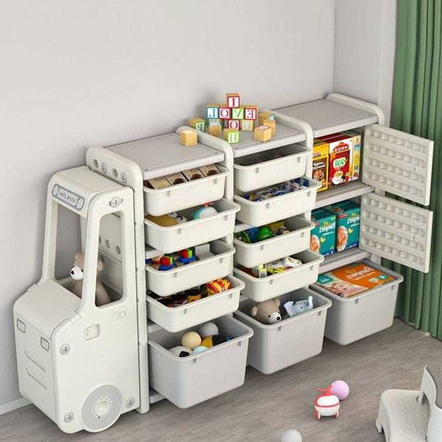 Kids Toy Storage Rack | Toys Storage Cabinet Large | Toy Organising Cabinet-GraffitiWallArt