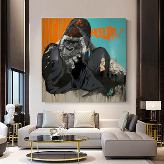 King Kong Canvas Wall Art-GraffitiWallArt