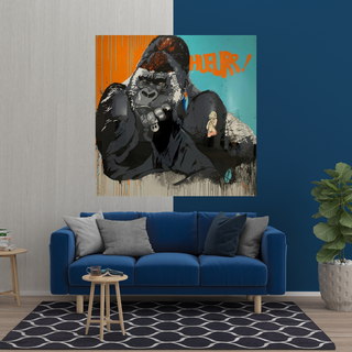 King Kong Canvas Wall Art-GraffitiWallArt