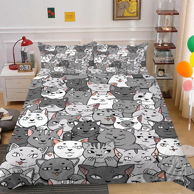 Kitty Bed Set: Supreme Comfort for Your Feline-GraffitiWallArt