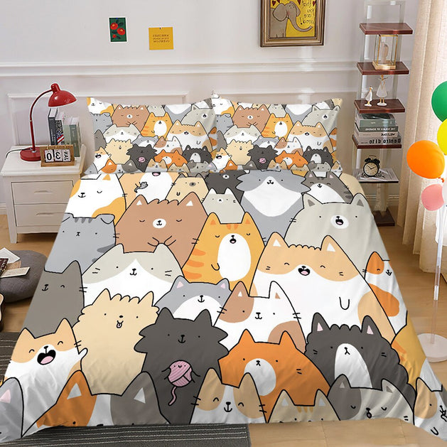 Kitty Bedding Set - Find the Perfect Match for You-GraffitiWallArt