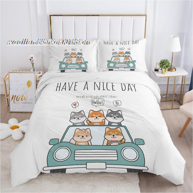 Kitty Bedding Set - Unbeatable Quality & Style-GraffitiWallArt