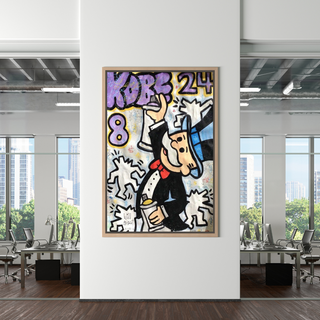 Kobe: Mr Monopoly Canvas Wall Art – Exclusive Design-GraffitiWallArt