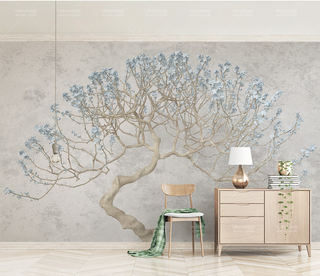 Large 3D Tree Wallpaper Murals - Transform Any Space-GraffitiWallArt