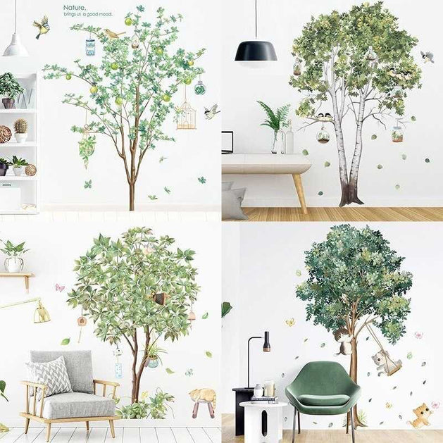 Large Plant Tree Wall Sticker-GraffitiWallArt