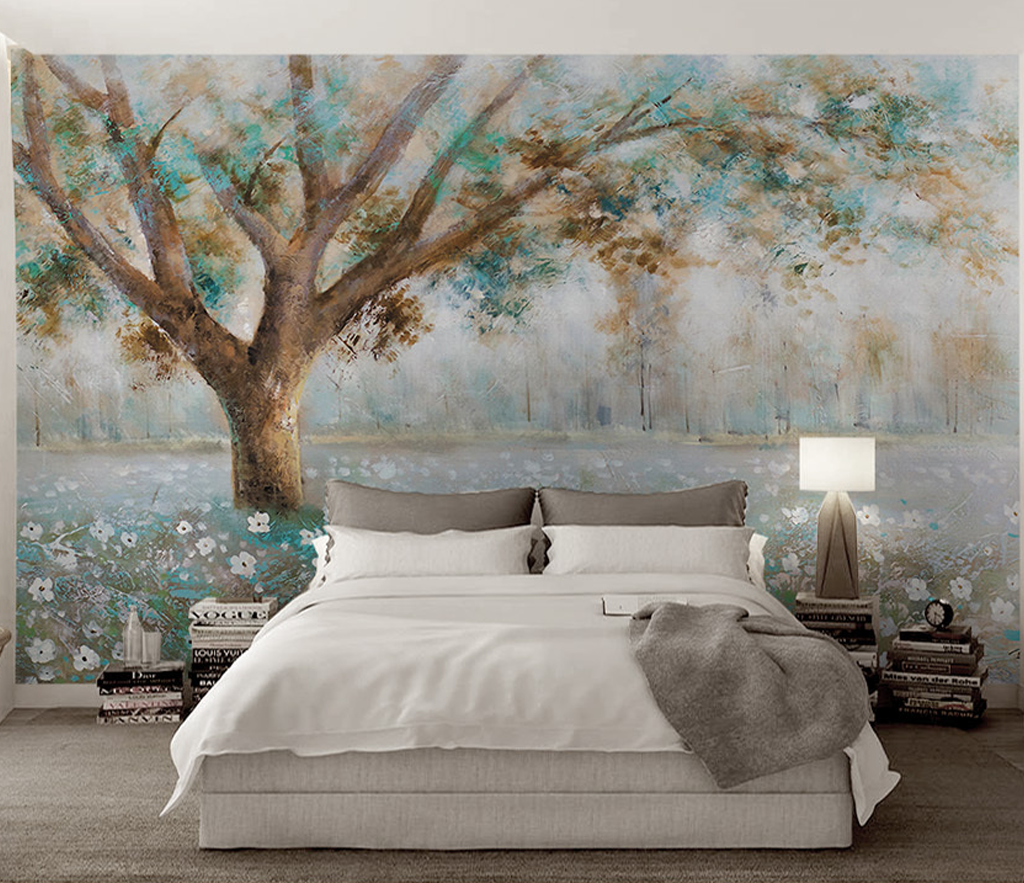 Large Tree Wallpaper Mural - High-Quality Design-GraffitiWallArt