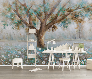 Large Tree Wallpaper Mural - High-Quality Design-GraffitiWallArt