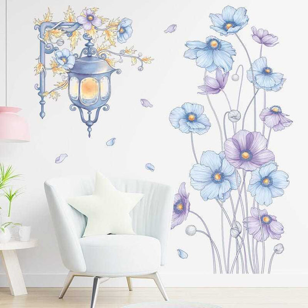 Lavender Flowers Wall Decal: Refresh Your Space-GraffitiWallArt