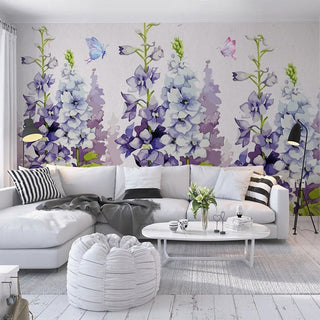 Lavender Theme Wallpaper: Enchant your space-GraffitiWallArt