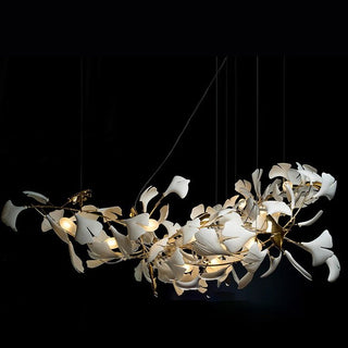 Leaf Chandelier: Stunning Lighting Fixture-GraffitiWallArt