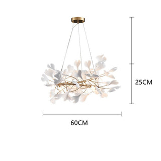 Leaf Chandelier: Stunning Lighting Fixture-GraffitiWallArt