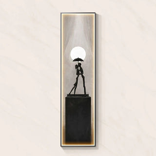 LED Abstract Lady Art Wall Lamp for Home Decoration-GraffitiWallArt