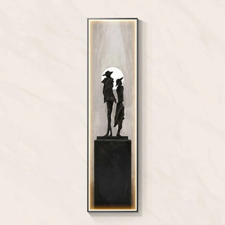 LED Abstract Lady Art Wall Lamp for Home Decoration-GraffitiWallArt