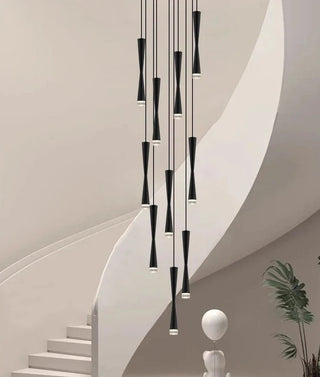 LED Attic Bend Tubes Chandelier Lighting-GraffitiWallArt