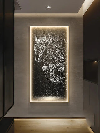 LED Horse Painting - Italian Abstract Decoration-GraffitiWallArt