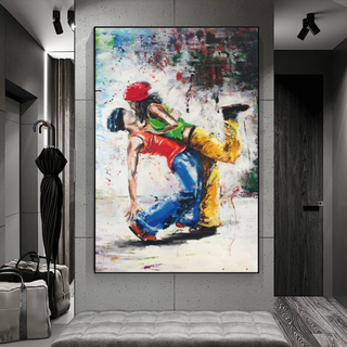 Let's Dance on the Singer's Beat: Musical Canvas Wall Art-GraffitiWallArt