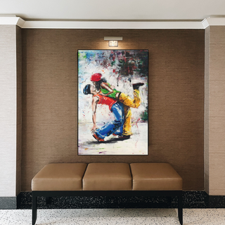 Let's Dance on the Singer's Beat: Musical Canvas Wall Art-GraffitiWallArt