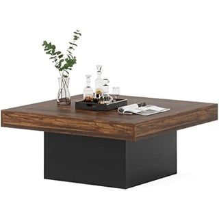 Little Tree Farmhouse Square Coffee Table-GraffitiWallArt