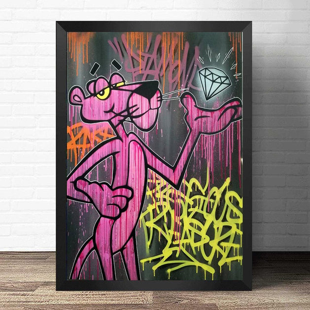 Lively Cartoon Magic - Pink Panther Poster