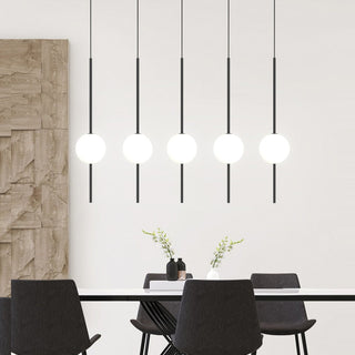 Long Line Glass Ball Chandelier - Lighting Solution.-GraffitiWallArt