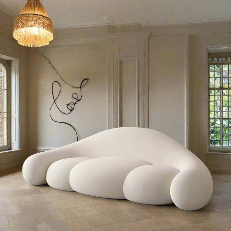 Loopy Cushioned Sofa: Comfortable and Stylish Furniture-GraffitiWallArt