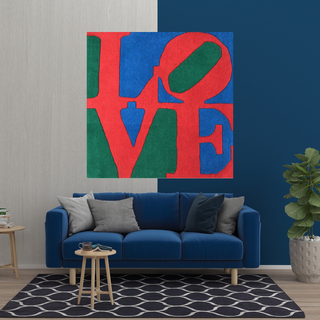 Love Abstract Canvas Wall Art-GraffitiWallArt