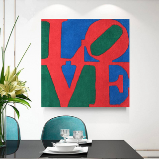 Love Abstract Canvas Wall Art-GraffitiWallArt