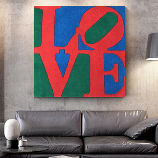 Love Abstract Canvas Wall Art-GraffitiWallArt